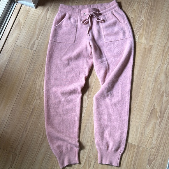 Cozy Pink Jogger Pants Cashmere